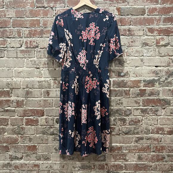 Rebecca Taylor Silk Cherry Blossom Phlox Dress Size 10 - Picture 9 of 10